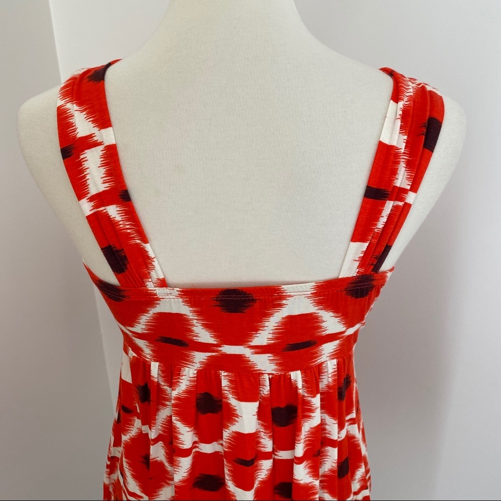 Katwalk Orange/Dark Purple Patterned Stretch Tank View 5